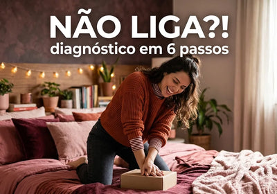 satisfyer não liga — diagnóstico em 6 passos