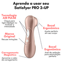 Satisfyer PRO 2+ UP - Estimulador com Vibrações & Sugador de Clitóris Air Pulse - Satisfyer Lovers