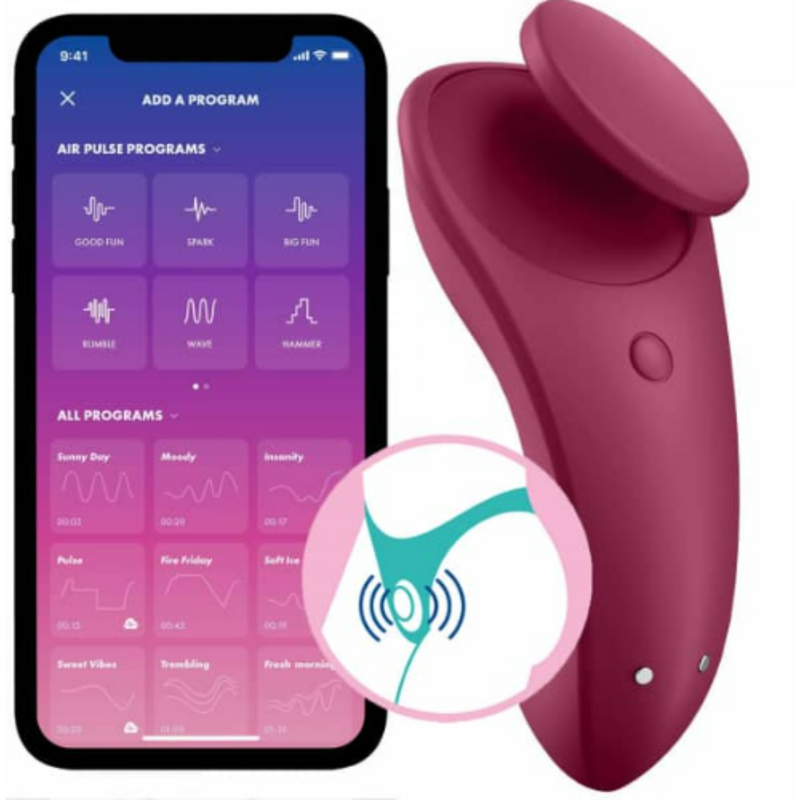 Satisfyer Sexy Secret - Vibrador de Calcinha com Controle por APP - Satisfyer Lovers