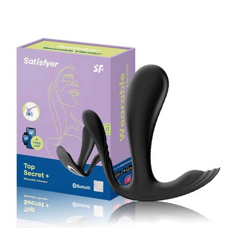 Vibrador de Estímulo Triplo, Ponto G, Clitóris & Ânus - Satisfyer Top Secret+ - Satisfyer Lovers