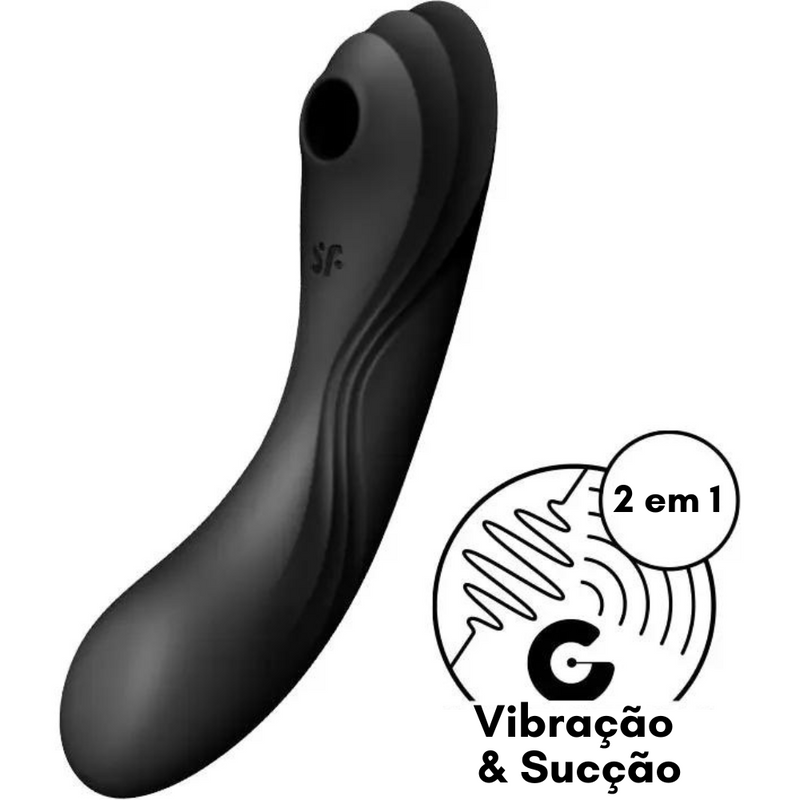 Satisfyer Curvy Trinity 4+ - Vibrador e Sugador com tecnologia Air Pulse