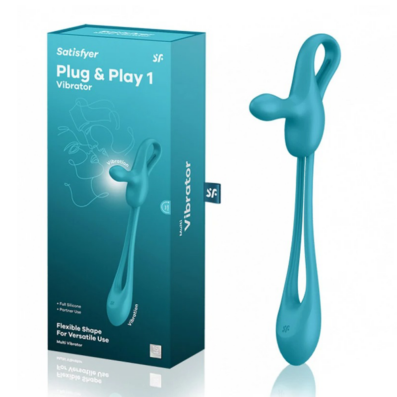 Satisfyer Plug e Play 2 em 1 - Vibrador Estimulador para Casais com Multi Formas de Uso