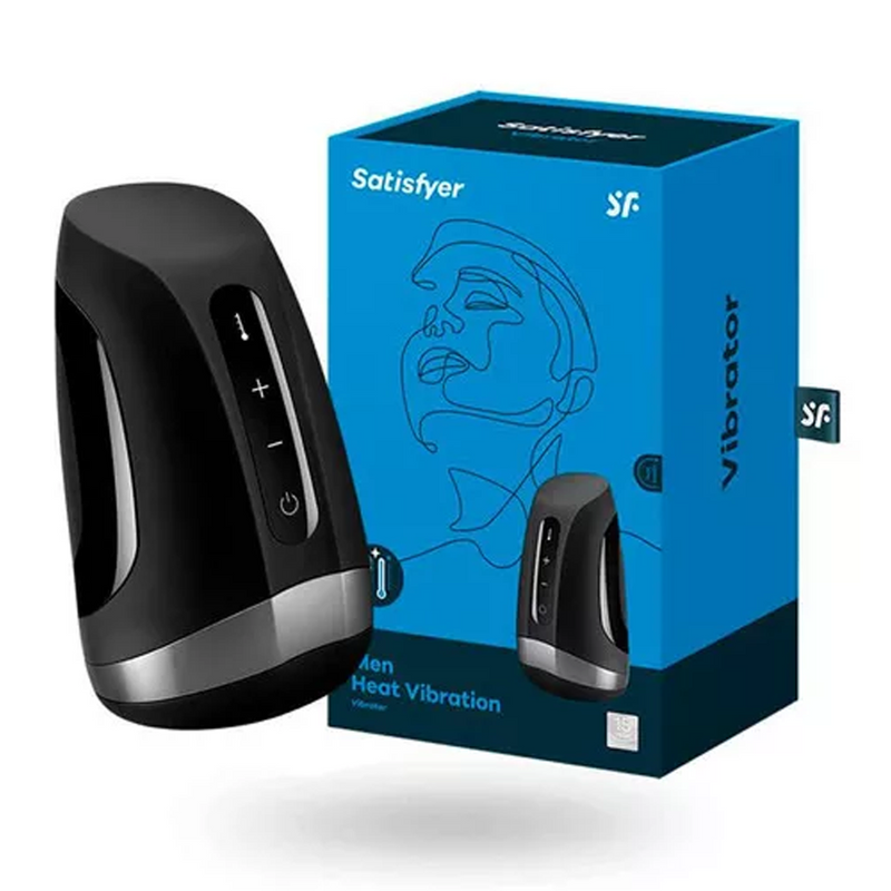 Satisfyer Men Heat Vibration - Masturbador e Estimulador Masculino com Aquecimento Realista