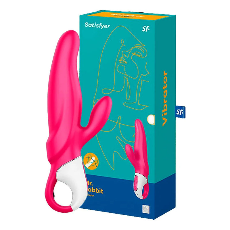 Satisfyer Mr. Rabbit - Vibrador com Estímulo Duplo: Clitóris e Ponto G - Vibrador Feminino - Estimulador Feminio - Vibrador 2 em 1 - Estimulador de Clitóris - Estimulador de Ponto-G - Vibrador Satisfyer