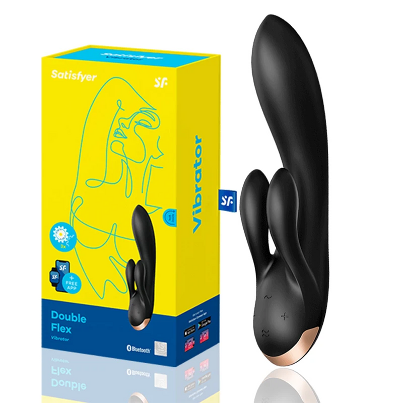 Satisfyer Double Flex - Vibrador Rabbit com Estimulação de Clitóris e Ponto-G