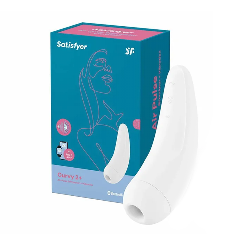 Satisfyer Curvy 2+ - Estimulador de Clitóris com Controle Remoto Via APP