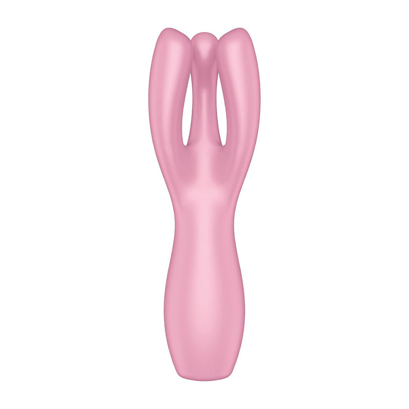 Satisfyer Threesome 3 - 3 Estímulos Simultâneos de Lábios e Clitóris - Vibrador Satisfyer - Vibrador Feminino- Satisfyer 3 em 1 - Estimulador de Clitóris