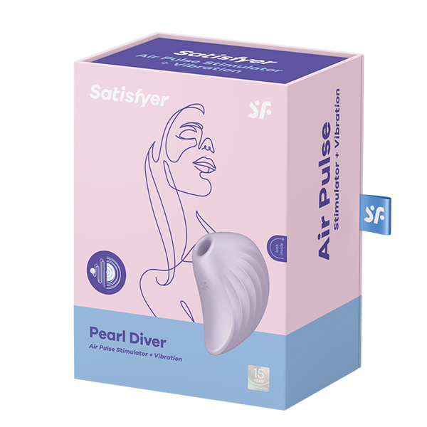 Satisfyer Pearl Diver - Vibrador Sugador de Clitóris AirPulse Estímulos Poderosos