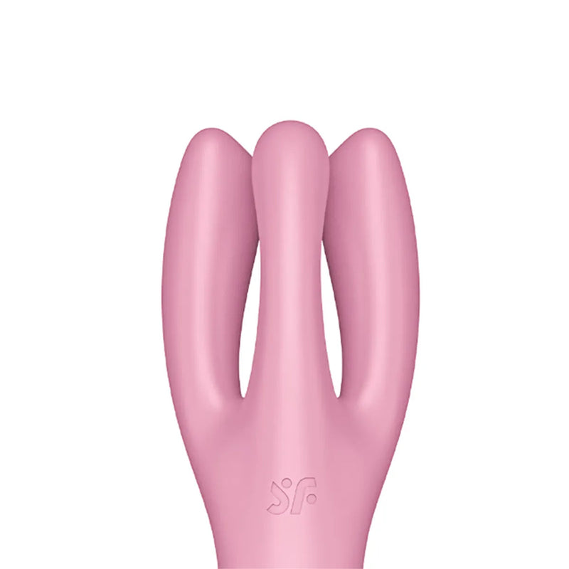 Satisfyer Threesome 3 - 3 Estímulos Simultâneos de Lábios e Clitóris - Vibrador Satisfyer - Vibrador Feminino- Satisfyer 3 em 1 - Estimulador de Clitóris