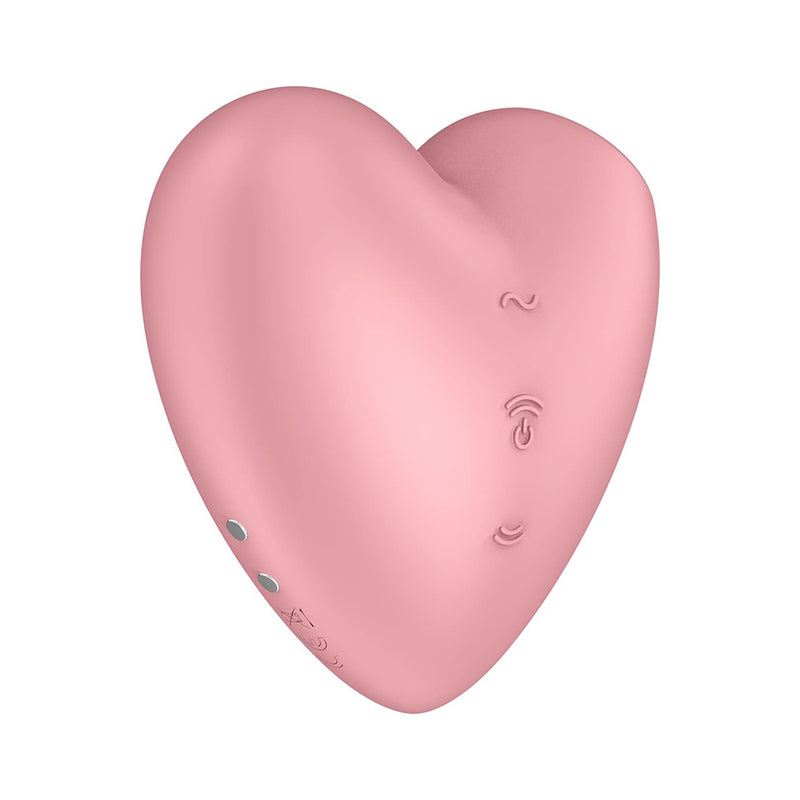 Cutie Heart Satisfyer - Sugador de Clitóris com Vibração e Formato Coração - Vibrador Satisfyer - Vibrador Feminino - Estimulador de Clitóris  - Vibrador de Clitóris - Satisfyer - Vibrador para Mulher